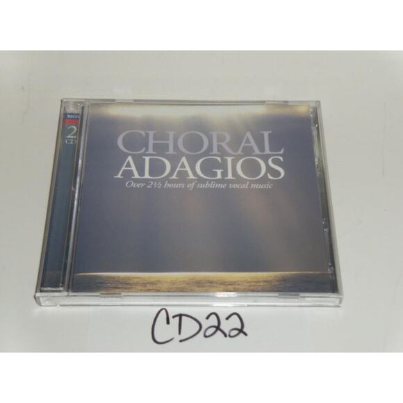 Choral Adagios 2 CD Set Over 2 1/2 Hours of Sublime Vocal Music -0717CD22 - Picture 1 of 2